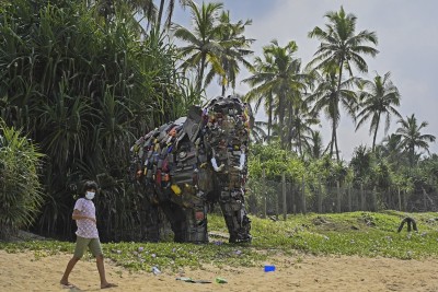 olifant uit afval