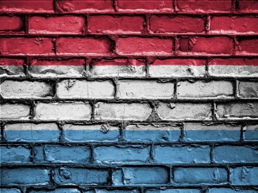 vlag luxemburg muur